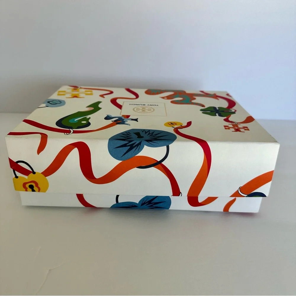 Tory Burch Decorative Sturdy Colorful Gift Box Storage Box Collectible Package